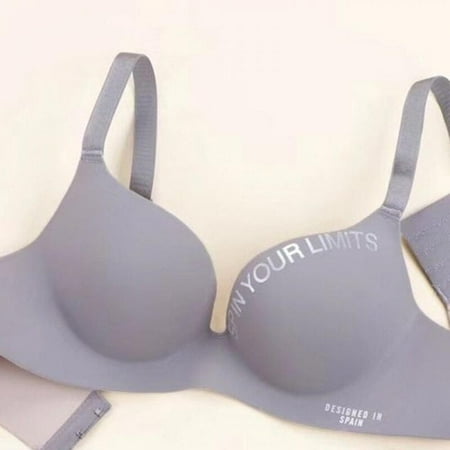 

Fantadool Japanese Style Cute Seamless Letters Gather Beautiful Back No Steel Ring Home Bra