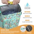 thumbnail image 2 of Rustic Abstract Floral Watercolor Print Backpack Cooler - 20L High Capacity for Travel and Convenience, 2 of 6