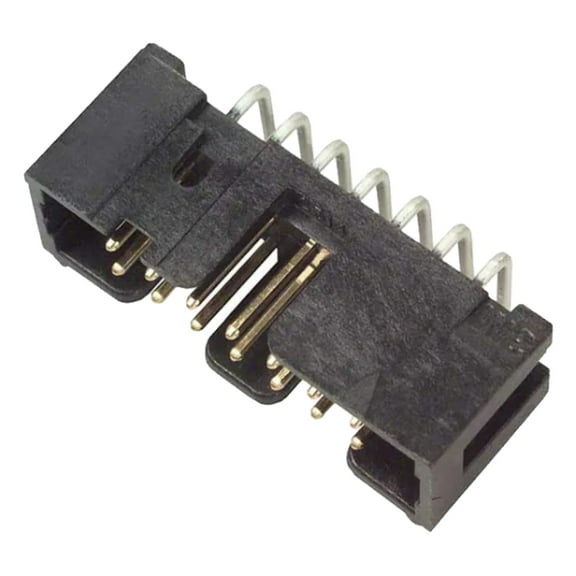 N2514-5002-RB Connector Header Through Hole, Right Angle 14 position 0.100 (2.54mm)