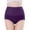 Purple, variant on LIZUOJUN Under $3 Cotton Underwear For Women Comfortable High Waisted Briefs Moisture-Wicking Full Coverage Stretch Breathable Panties Regular & Plus Size L-4XL