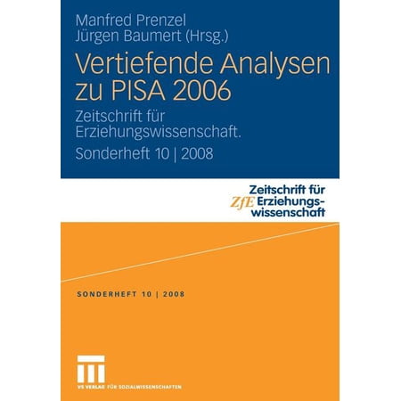 ISBN 9783531159294 product image for Zeitschrift Für Erziehungswissenschaft - Sonderheft: Vertiefende Analysen Zu Pis | upcitemdb.com