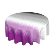 Asexual Pride Flag Lgbtq Tablecloth 60in Round Table Cloth Decoration For Dining Tables, Weddings And Parties