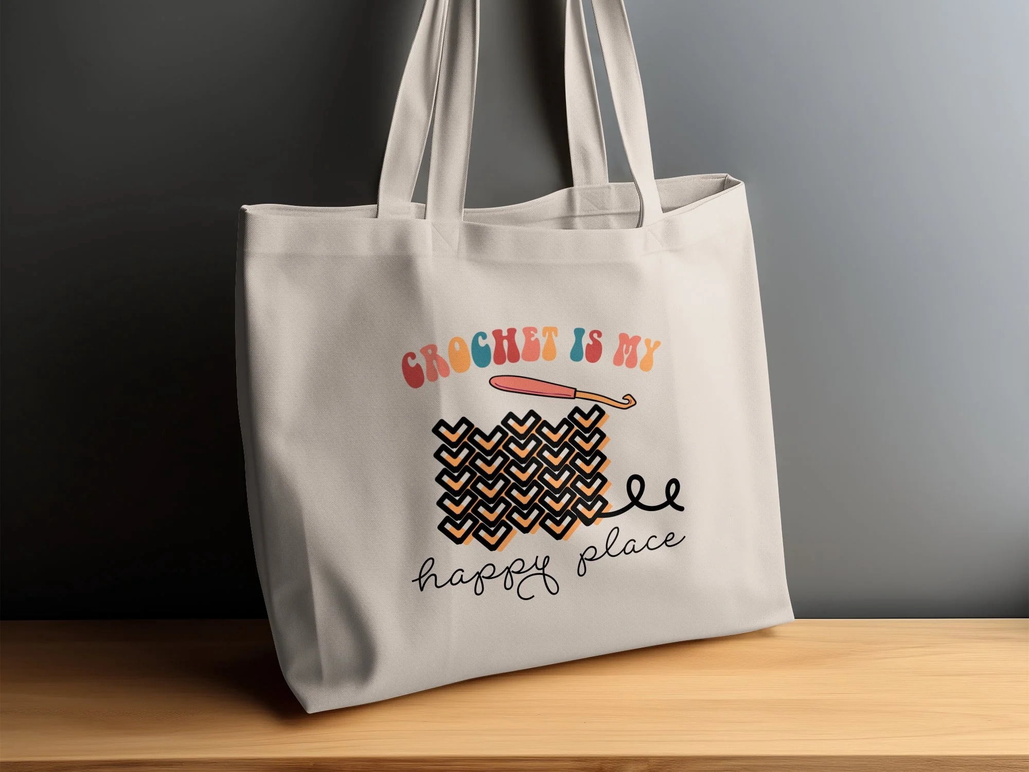Crocheter Gift, Crocheting Yarn Tote Bag, Project Bag, Gift for Crocheter, Hobby Craft Bag