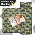 thumbnail image 4 of Monster Cartoon Truck Purple Pattern Teens Toddler Nap Mat with Pillow, Sleeping Mat Bag for Preschool Daycare 59"x22", 4 of 6