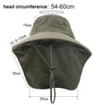thumbnail image 5 of Cheers US Waterproof Breathable Outdoor Sun Hat for Men with 50+ UPF Safari Cap Wide Brim Fishing Hat with Neck Flap, 5 of 7