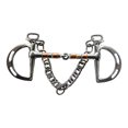 thumbnail image 6 of Colaxi Horse Bit Horse Training Equestrian Accessories Supplies Snaffle Bit with Curb Hook Chain for Training Horse Riding Equipment 12.7cm, 6 of 10