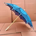 thumbnail image 6 of Shooting Props Photography Decorative Umbrella for Weddings and Dance Events - Elegant Lace Design with Wooden Handle for Stunning Photoshoots, 6 of 7