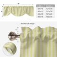 thumbnail image 6 of Yellow Striped Tie Up Valance Curtains for Windows, Kitchen Curtains Window Treatments, Modern Simple Farmhouse Beige Vintage Short Window Shades Valances for Bedroom Bathroom Cafe 42"x12", 6 of 8