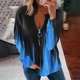 thumbnail image 2 of Camiseta de manga larga con cuello en V para mujer a la moda, blusa suelta con estampado de verano Fridja hj4096, 2 of 5