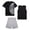 Black Football, variant on RBX Boys Athletic Outfit Shorts Set Short Sleeve Shirts Dry Fit Sleeveless Jersey & Shorts 3 Piece