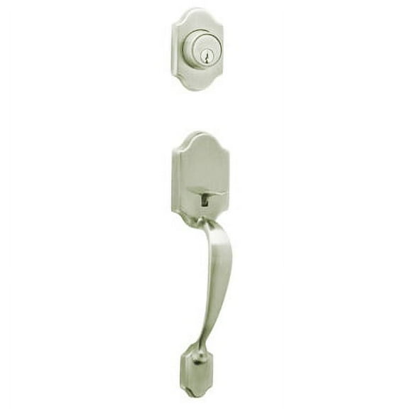 Dexter by Schlage JH58PRS630 Paris Exterior Handleset with Deadbolt, Satin Stainless Steel