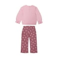 thumbnail image 2 of Wonderluxe Baby Girls' Long Sleeve Sweatshirt and Pant, 3-Piece Set, Sizes 0-3M-24M, 2 of 13