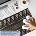 thumbnail image 4 of Long Mouse Pads for Desk,Brown Geometric Triangle Square Pattern Desk Mats on Top Of Desks, Desk Mouse Pad Extra Large with 3mm Non-Slip Base and Stitched Edge for Gaming,Office,Work,Home 31.5"x11.8", 4 of 6