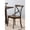 Dark Oak, variant on Stunning Gray Fabric Counter Height Stool In Weathered Classy Style And