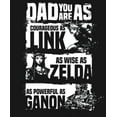 thumbnail image 2 of Men's Nintendo Zelda Dad You are Courageous Wise Powerful Long Sleeve Shirt Black Medium, 2 of 4