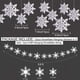 thumbnail image 3 of JM Decoraciones de copos de nieve colgantes de Navidad de invierno, 12 piezas de guirnalda de copos de nieve y copo de nieve blanco con brillo 3D grande para Navidad, invierno, país de las maravillas, vacaciones, fiesta de Año Nuevo, decoraciones para el hogar JM, 3 of 5