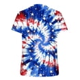 thumbnail image 5 of 4th of July Outfits for Women Cotton Loose Short Sleeve Patriotic T Shirts American Flag Tops Holiday Graphic Tees (XL, Multicolor), 5 of 5