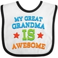 thumbnail image 3 of Inktastic My Great Grandma is Awesome Boys or Girls Baby Bib, 3 of 4
