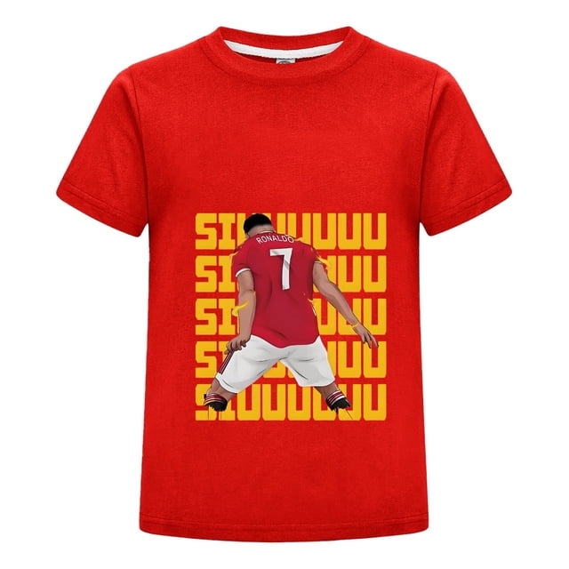 Playera Estilo Cristiano Ronaldo CR7 para Niño | Diseño Veraniego