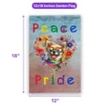 thumbnail image 5 of Peace Love Pride Chihuahua with Rainbow Sunglasses LGBT LGBTQ+ Garden Flag 12x18in Double Sided Dog Lover Gifts Idea Outdoor Decor - 01004, 5 of 5