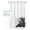 black, variant on No Hook Shower Curtain with Snap in Liner, Summer Photography Black and White Forest Hotel Shower Curtains for Bathroom, Washable Shower Curtain Liner Set with Mesh Top Window, 36"x72"