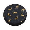 thumbnail image 2 of Kdxio Spare Tire Cover for RV Trailer, Waterproof Wheel Cover,Camper Spare Tire Cover Fit for Rv SUV Truck Travel Trailer 14 inch-Christmas Deers, 2 of 8