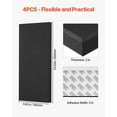 thumbnail image 6 of 4 PCS Acoustic Wall Panels 2 in Thick 23.6 x 11.8 in Self-adhesive Black, 6 of 11
