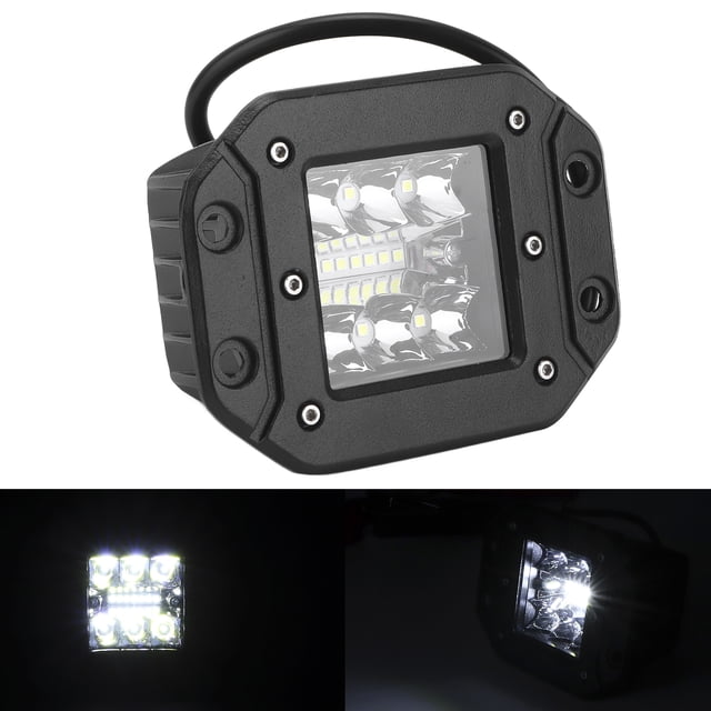 Luz De Trabajo LED, Lámpara Combinada De Inundación Puntual Con Lente De Metal 4D Para Camión Para ATV Para UTV