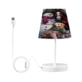 thumbnail image 2 of WOBOGO Farm Snowman Table Lamps Bedroom 3-Speed Dimmable Farm Style with Fabric Shade for Reading and Home Office, 2 of 8