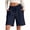 v#32Navy134, variant on Rggeeun Women Shorts Solid Color Elastic High Waist Knit A Line Soft Loose Fit With Side Pockets & Adjustable Tie For Summer Daily Wear Cozy Hot Pants,Black,L