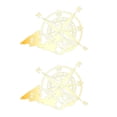 thumbnail image 4 of Pegatina Universal para coche, brújula con montaña, calcomanía impermeable para capó, pared, furgoneta, puerta lateral, SUV, 2 uds. , Oro, 4 of 8