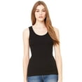thumbnail image 4 of Bella + Canvas Womens 2x1 Rib Tank (4000)- WHITE,2XL, 4 of 5
