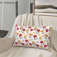 thumbnail image 5 of Pofeuu Tulips Flowers Print Polyester Microfiber Plush Pillowcases, Super Soft and Cozy Pillow Case Covers with Envelop Closure（Pillow core not included）-14"x20", 5 of 6