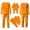 a12-Orange, variant on Matching Family Halloween Pajama Sets Womens Mens Kids Baby Pjs Long Sleeve Sleepwear Holiday Lounge Outfit-Woman