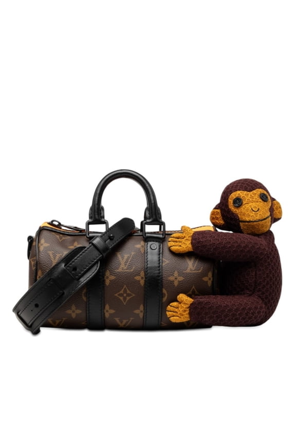Pre-Owned Louis Vuitton Monogram Keepall XS LV Friend Handbag Shoulder Bag 2WAY M80118 Brown...