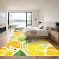 thumbnail image 3 of ODIKA 4'x6' Machine Washable Non-Slip Area Rug, Graphic Yellow High Traffic Rug, Yellow, 1068435, 3 of 7