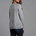 thumbnail image 6 of Fesfesfes Women Sweaters Love Long Sleeves Round Neck Loose Tops Blouse Knitted Sweater Clearance, 6 of 6