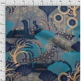 thumbnail image 4 of oneOone Cotton Cambric Blue Fabric Abstracts Craft Projects Decor Fabric Printed By The Yard 42 Inch Wide, 4 of 4