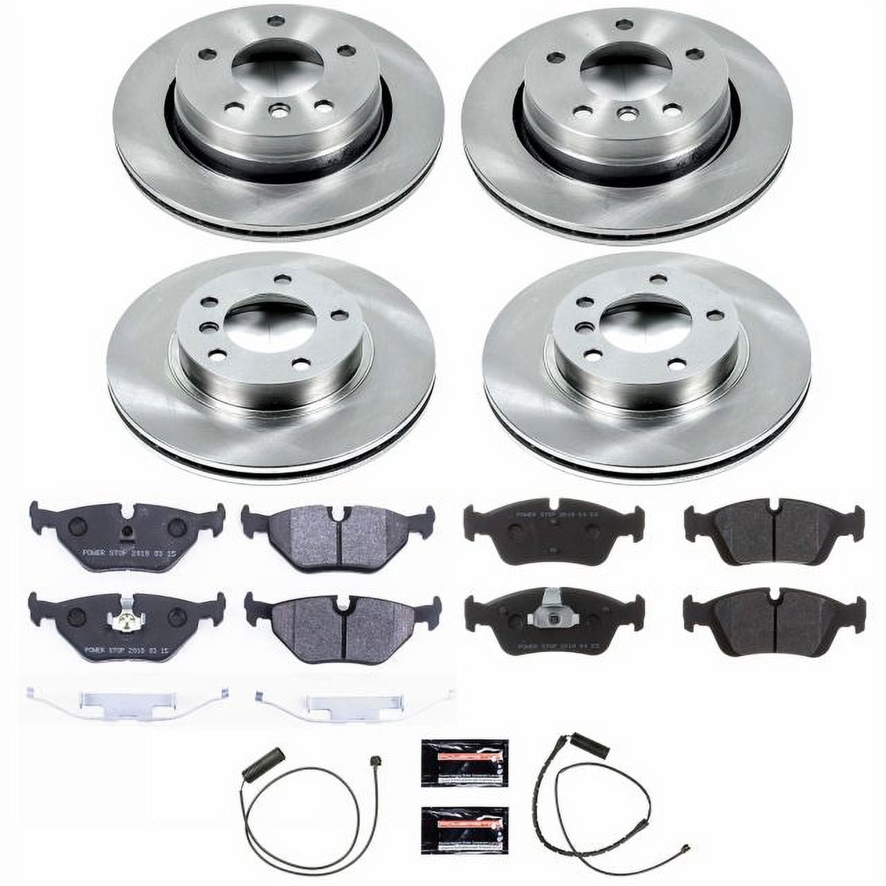 Power Stop Front and Rear Track Day Brake Pad and Rotor Kit TDSK499