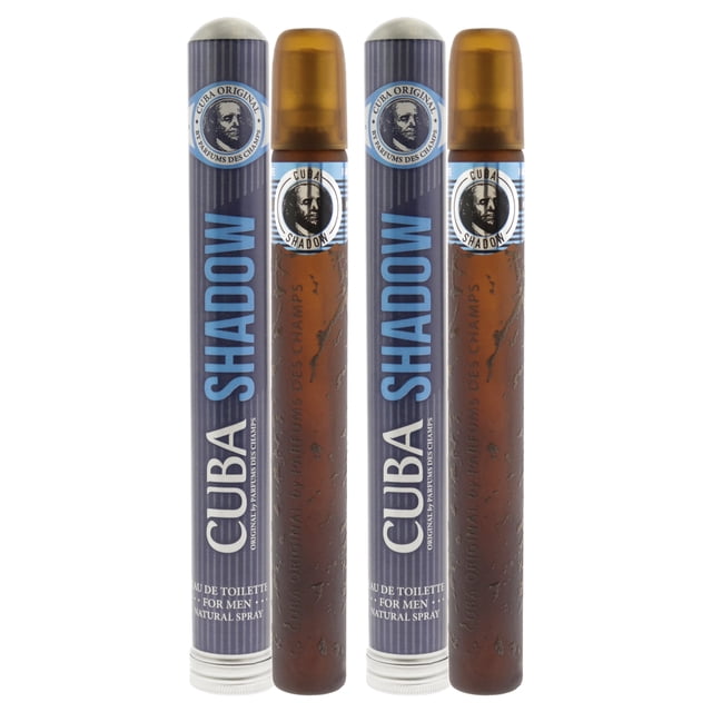Fragancia Cuba Shadow de Cuba para hombres EDT en spray 1.17 oz Paquete de 2