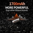 thumbnail image 2 of Batería de litio NINMAX CR123A 3V 1700mAh de alta potencia, paquete de 12, 2 of 6