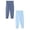 Light Blue & Blue, variant on JFOPQVSM 2 Pack Baby Footed Pants Soft Cotton Spandex Pants with Feet Pull on Bottoms for Infant Unisex Baby Boys Girls