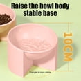thumbnail image 6 of Tgbvmt 15° Tilt Elevated Pet Bowl 5.51In Spill Proof Wide Mouth Anti Tip Base Food Grade Easy Clean Neck Strain Relief for Cats Small Dogs Indoor Feeding Dry Wet Food Water Pet Tableware Decor, 6 of 6