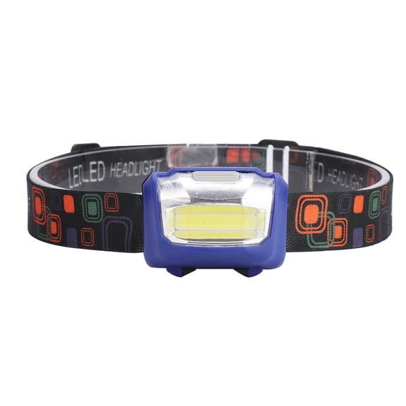 Bienvenido LED COB Outdoor Waterproof Headlight Head Lamp Camping Running Fishing Nigh Light (Blue)