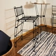 thumbnail image 4 of Sunnydaze Modern Steel Wire Outdoor Bar Stool, Black, 4 of 10