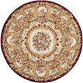 thumbnail image 2 of Gold Floral Wool Rug (6 ft. Round), 2 of 4