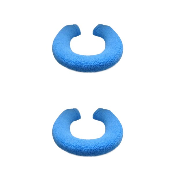Alfombrilla elástica para inodoro Naiovety extraíble y cómoda funda para asiento de inodoro Azul 2Conjunto