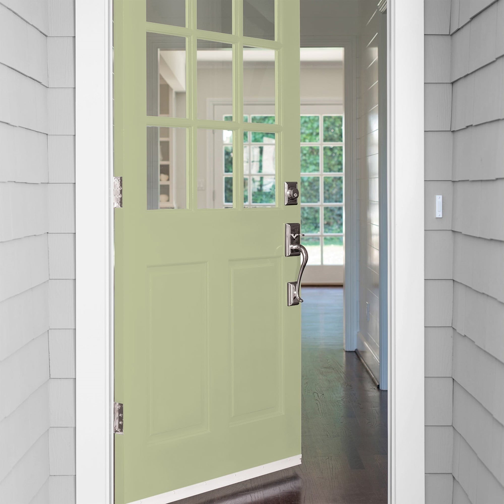 Glidden Fundamentals Bahia Grass / Green, Satin Exterior Paint, 5 Gallon