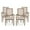 Beige, variant on Noble House Aisenbrey French Fabric Dining Chair, Set of 4, Beige