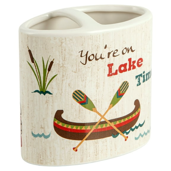 Allure Home Creation Lake Holiday Toothbrush Holder - Multi / Natural - Toothbrush Holder